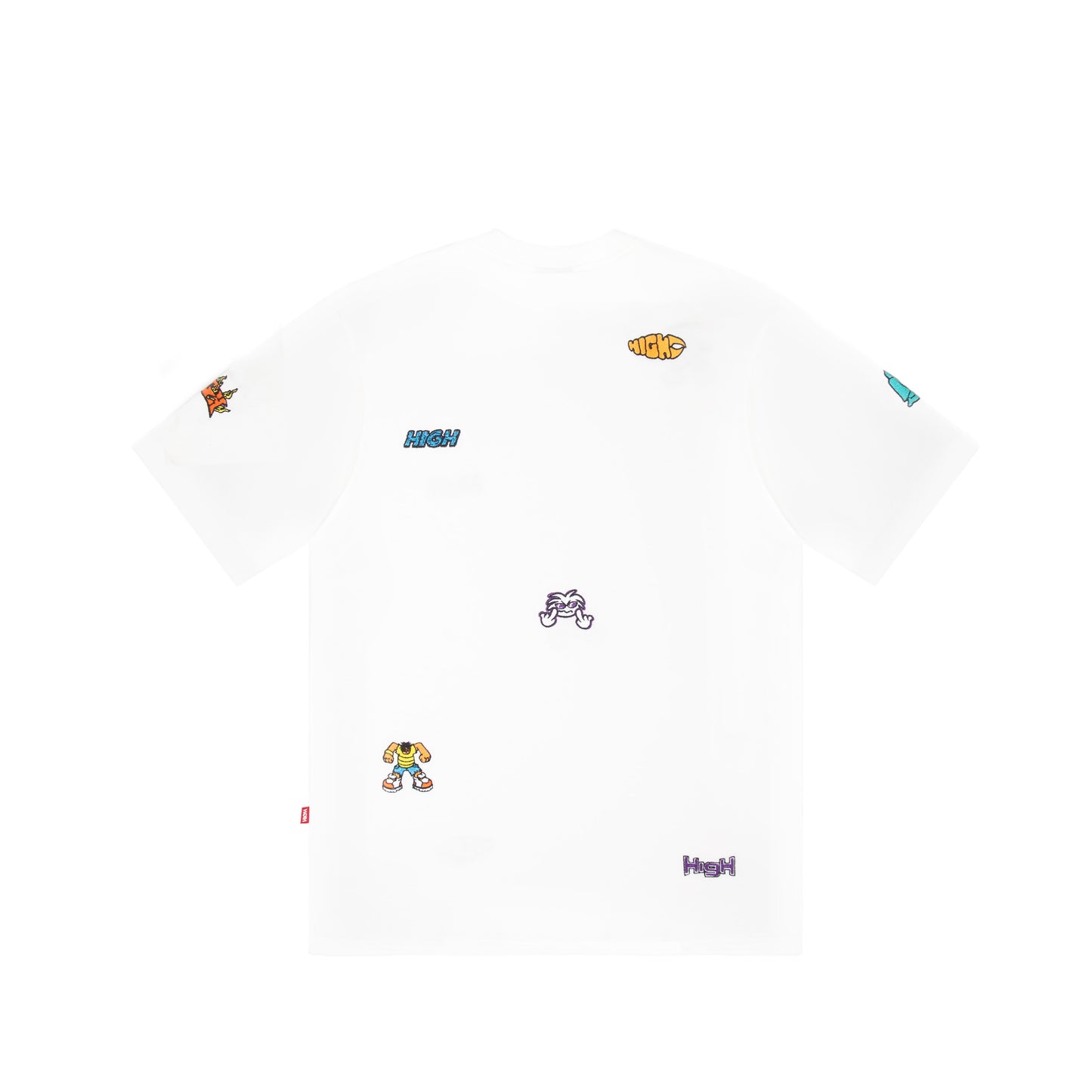 Work Tee Doodles White