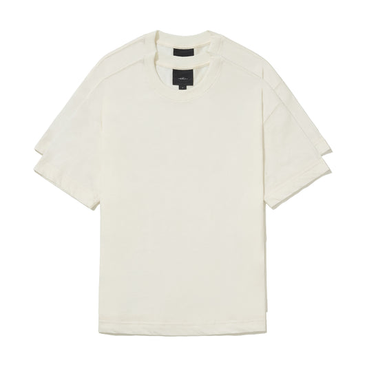 CAMISETA REGULAR  BASIC PACK  BRANCO OFF.