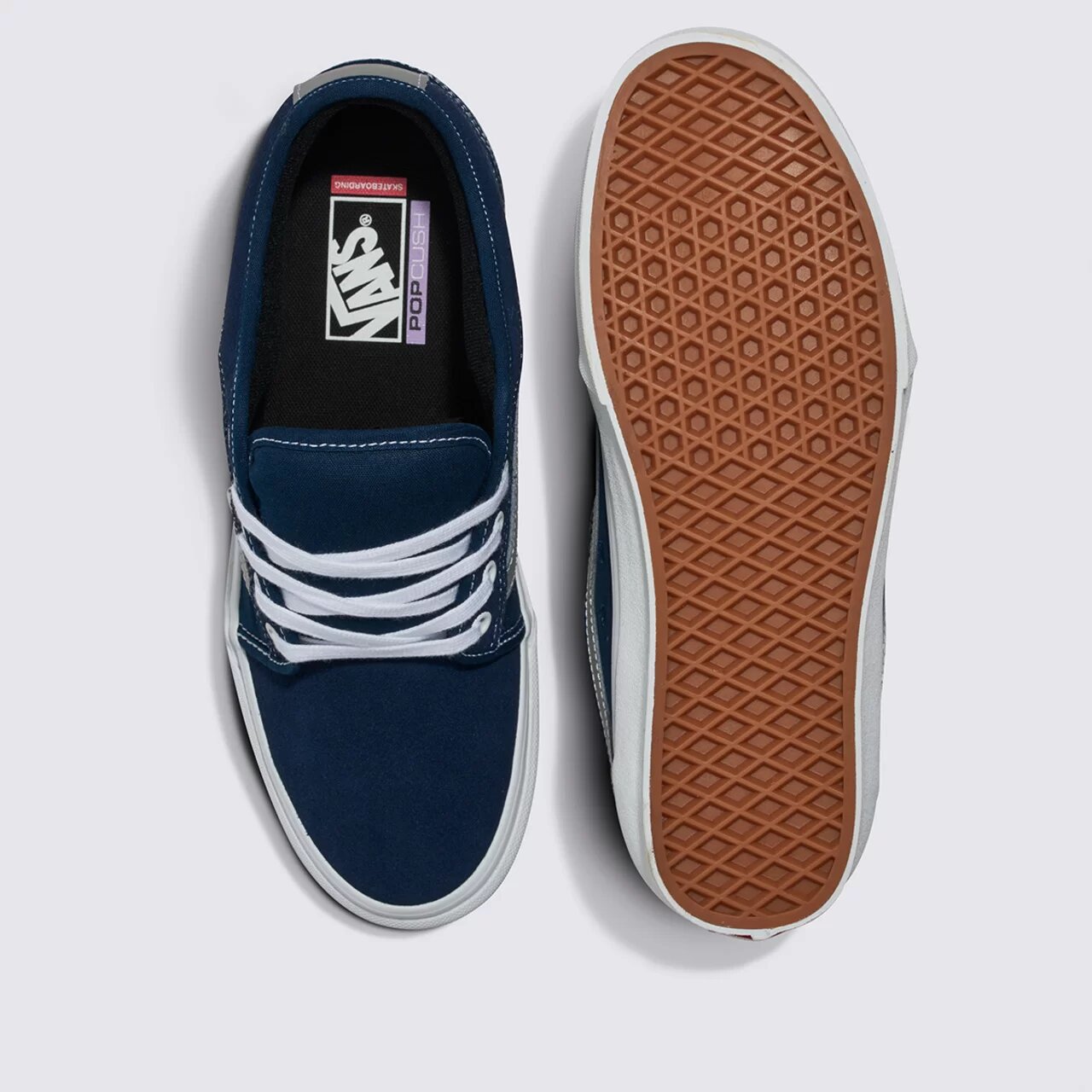 TÊNIS SKATE CHUKKA LOW SIDESTRIPE NAVY GREY
