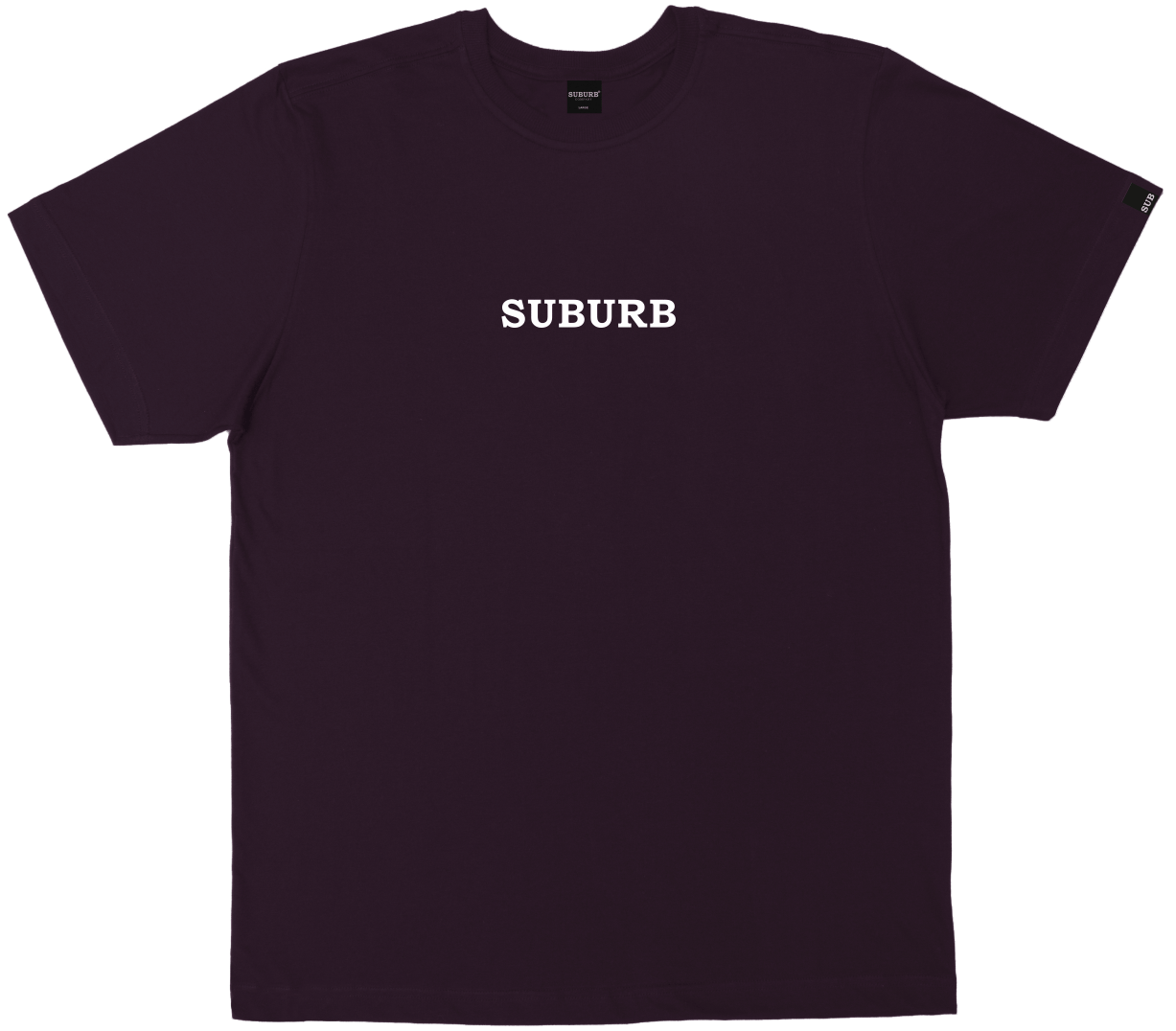 Tee embroidery roxo