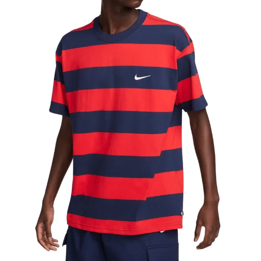 Camiseta Nike Striped Embroidered University Red/Blue