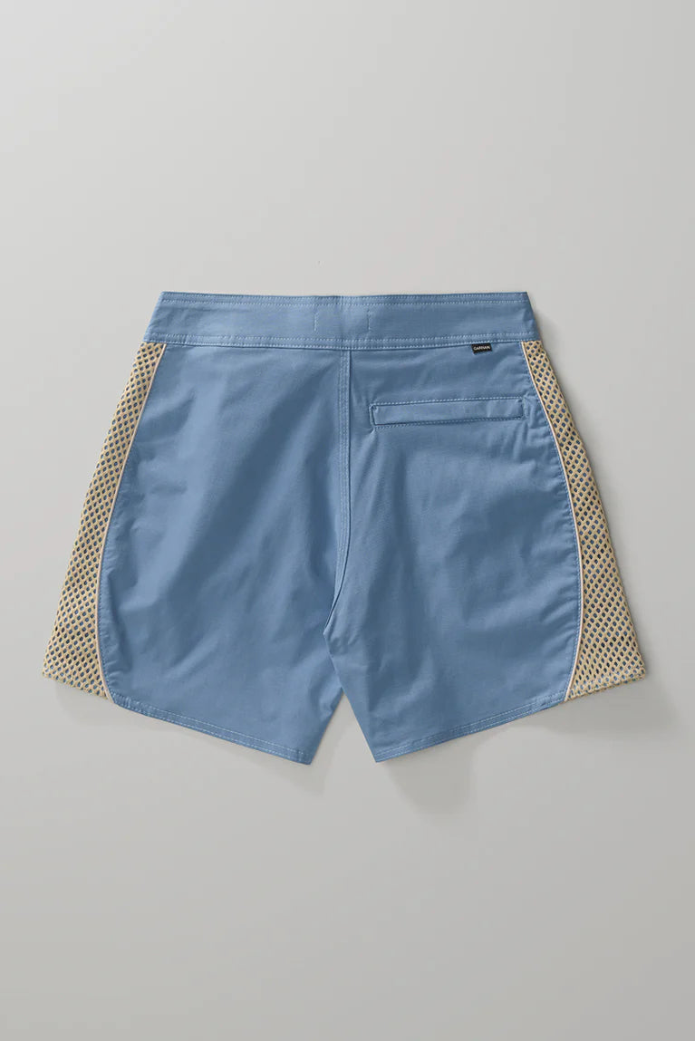 Curved Mesh Boardshorts Light blue