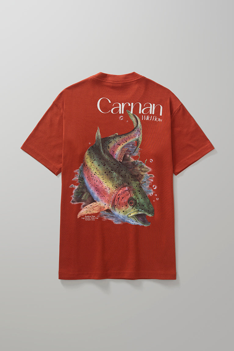 Fish Heavy Tshirt  Burgundy