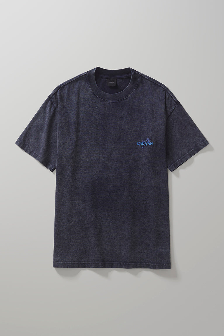 Boxy Premium Tshirt Washed Navy
