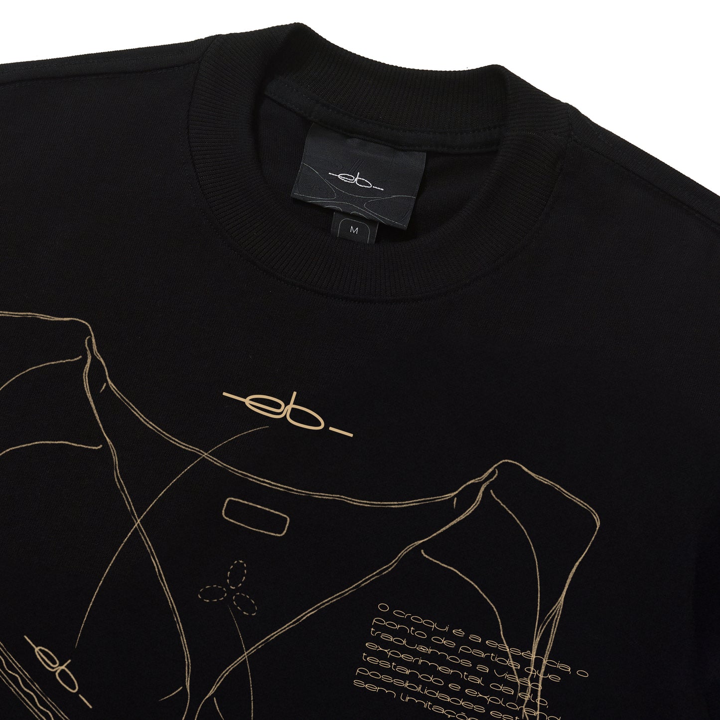 CAMISETA OVER  CROQUI 2  PRETO