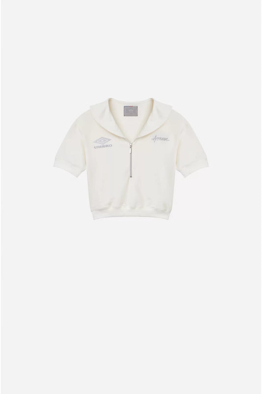 CROPPED ZÍPER APPROVE X UMBRO OFF WHITE