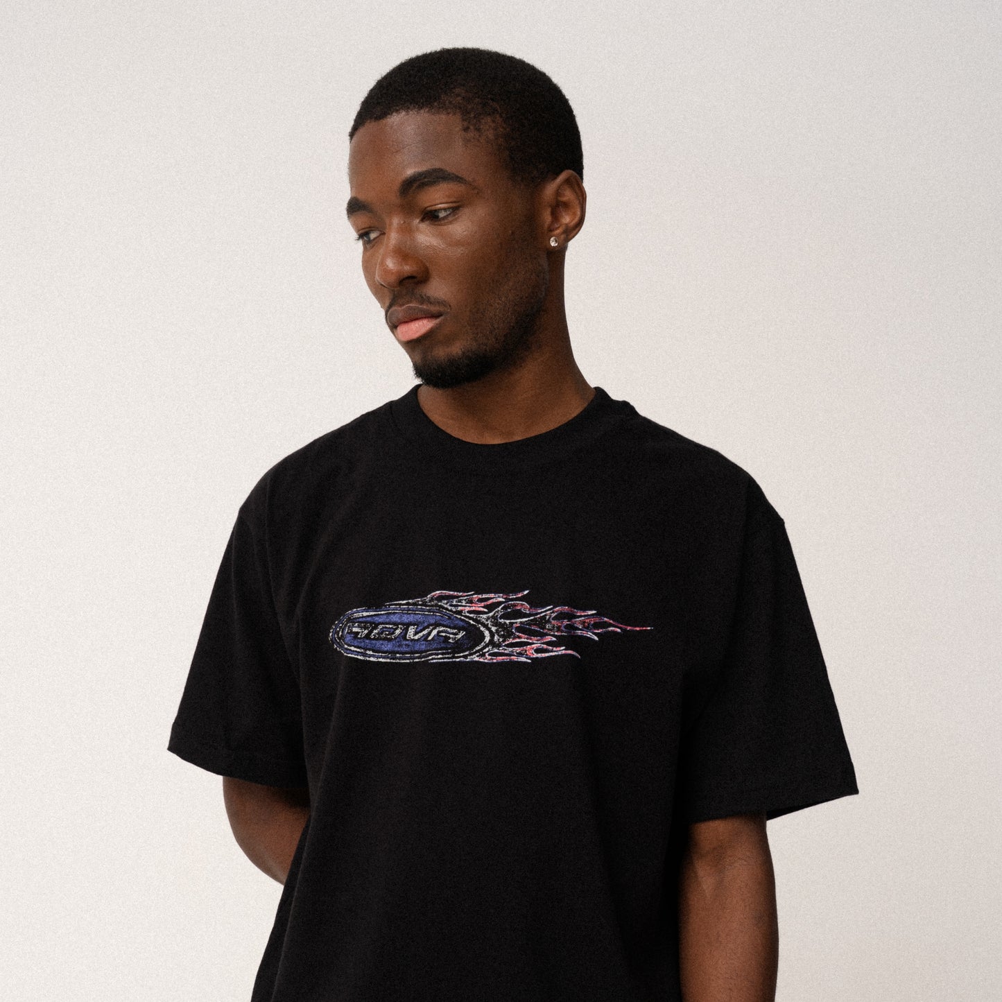 Camiseta AQVA Flame Logo BLACK