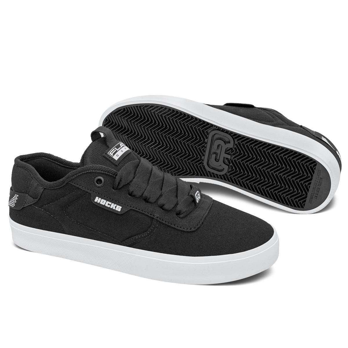 TENIS HOCKS FLAT CORE - CLASSIC BLACK