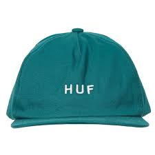 Dad Hat HUF Logo Metal Green