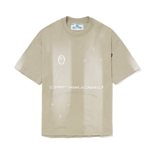 CAMISETA REGULAR MESSIAS JERSEY  BEGE