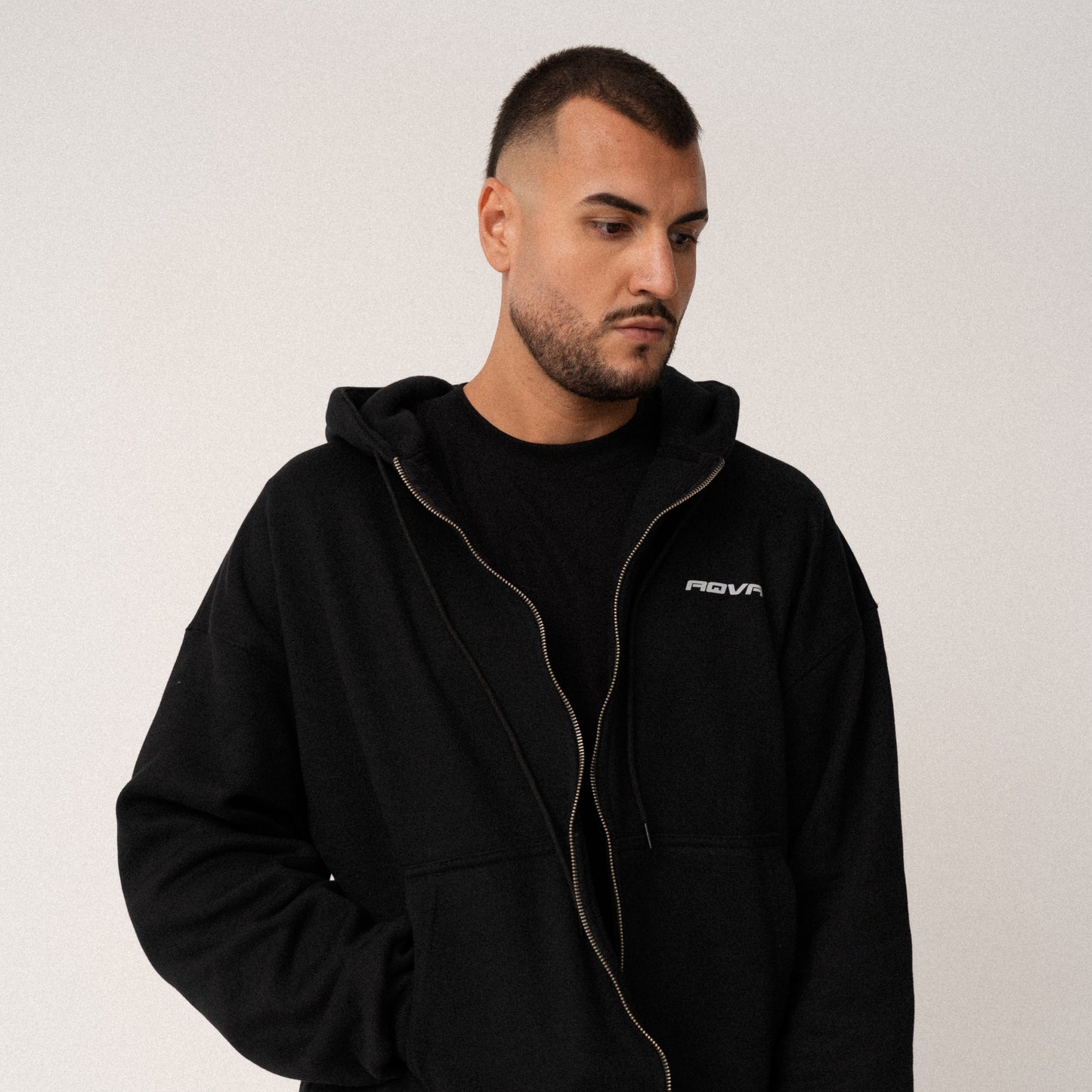 Zip Hoodie AQVA BLACK