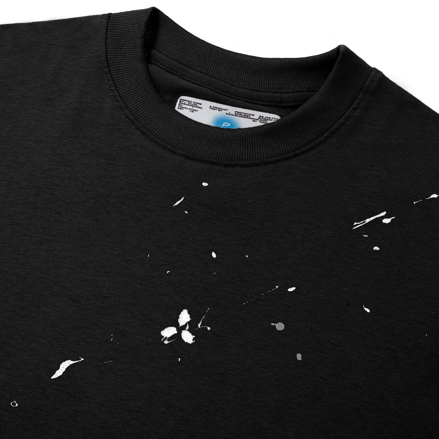 CAMISETA REGULAR SPLASH PRETO
