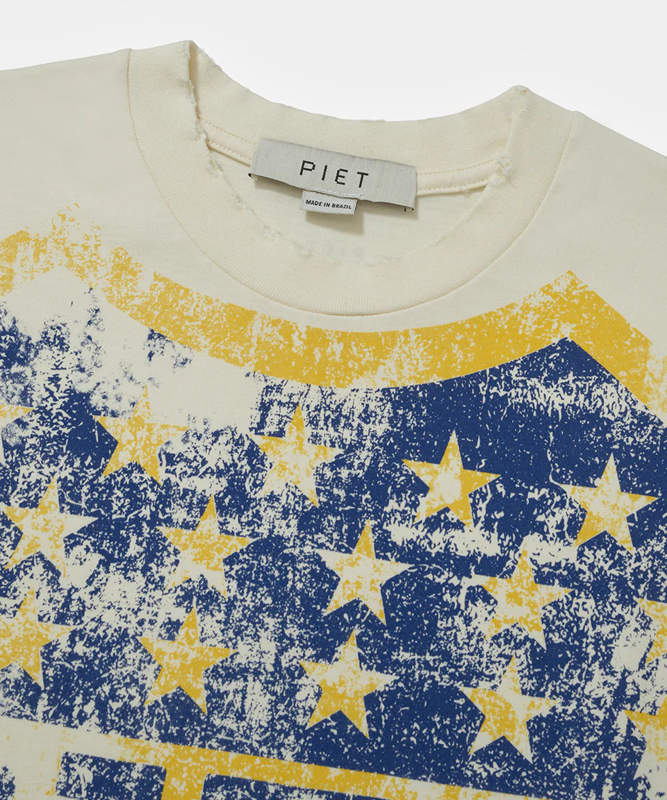 Emblem Relaxed Tshirt Bone White