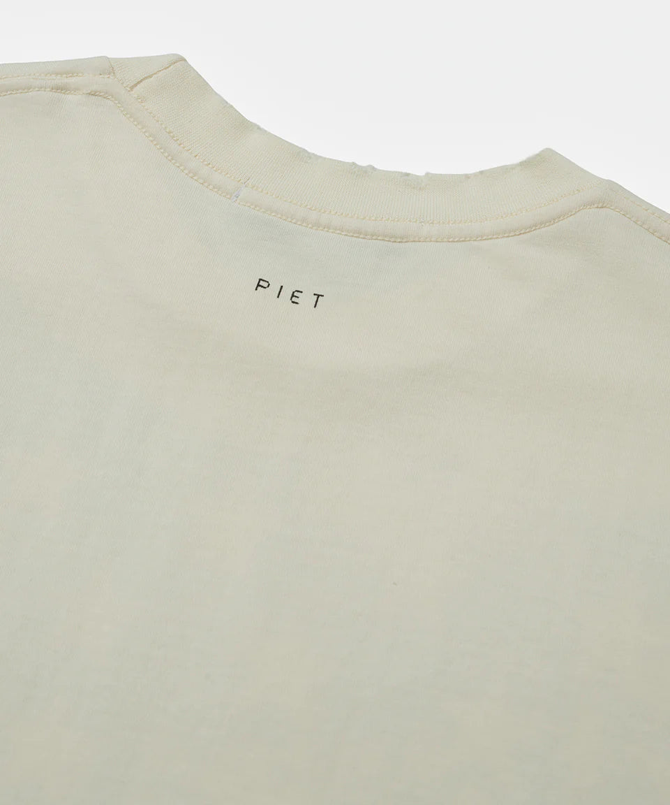 Emblem Relaxed Tshirt Bone White