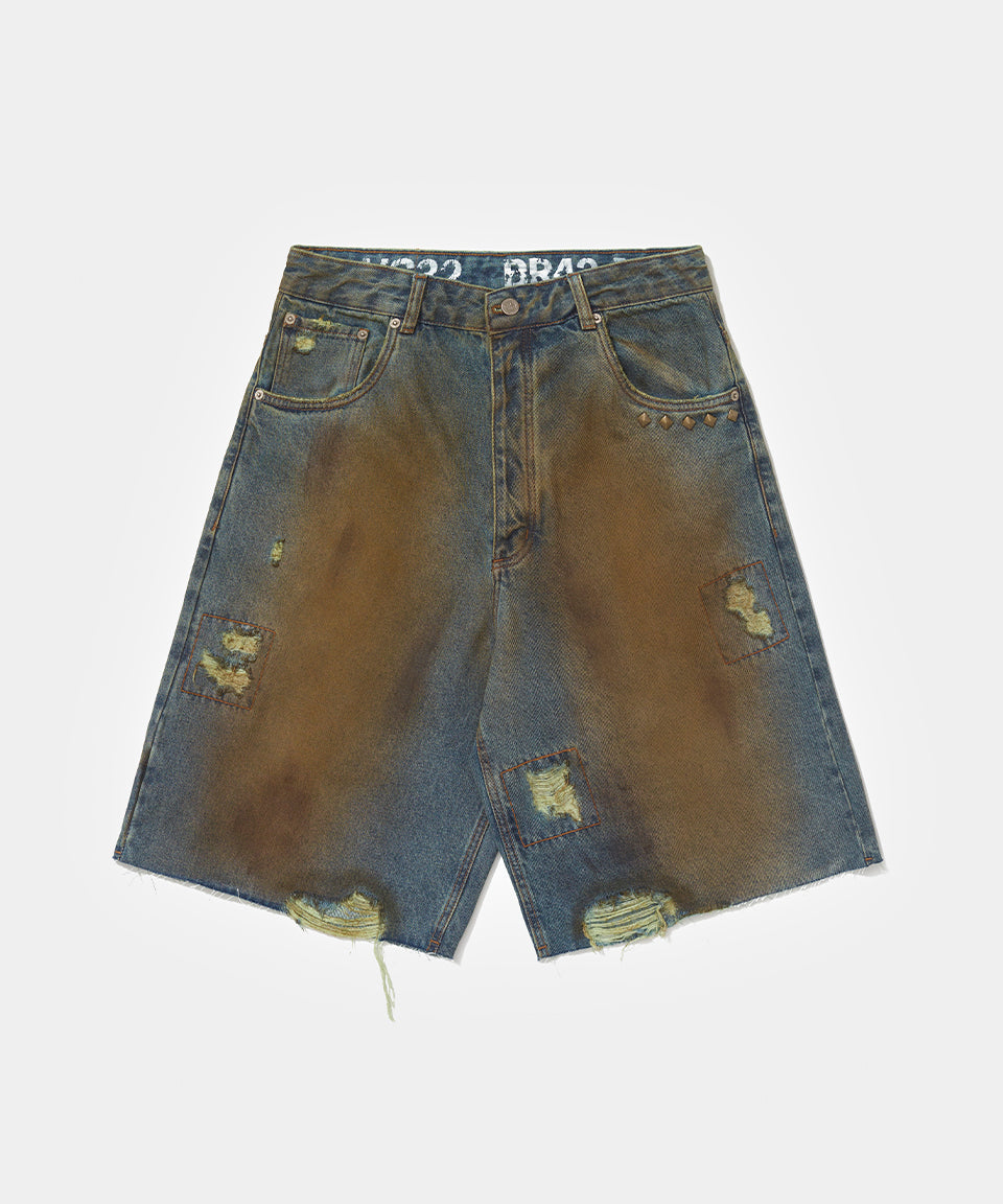 Oversized Trashed Shorts