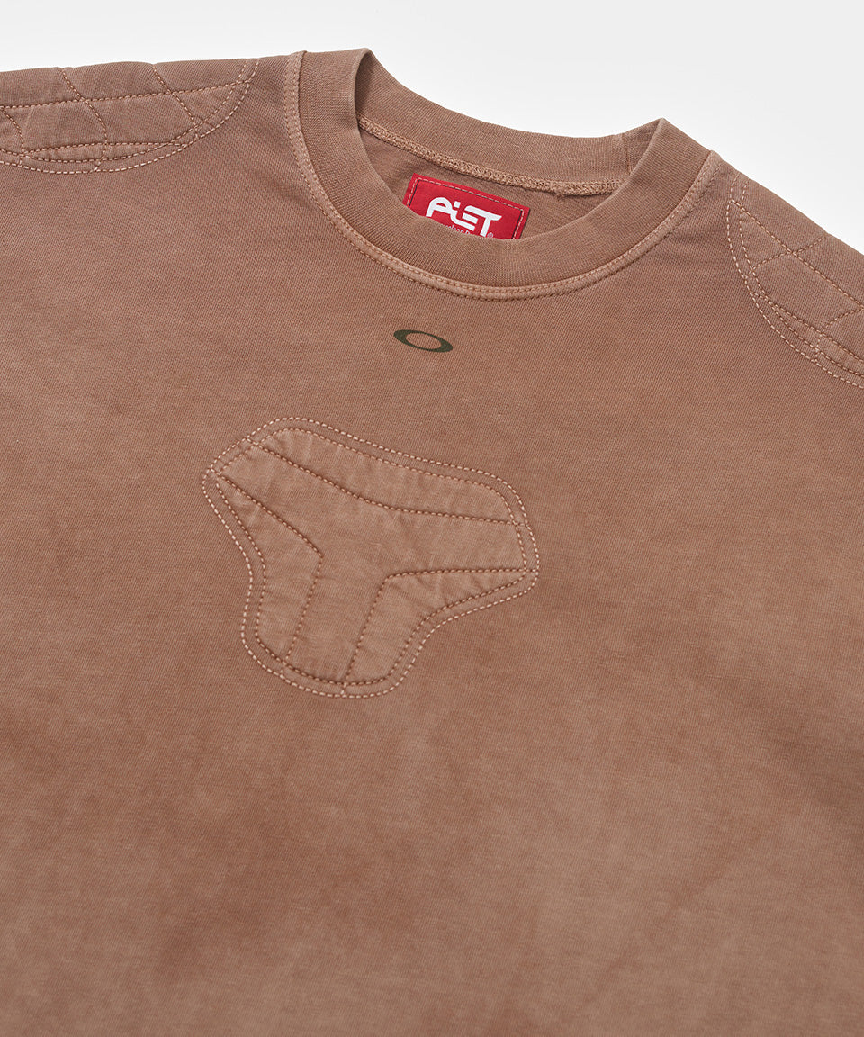 Padded Long Sleeve Tshirt Dark Tan