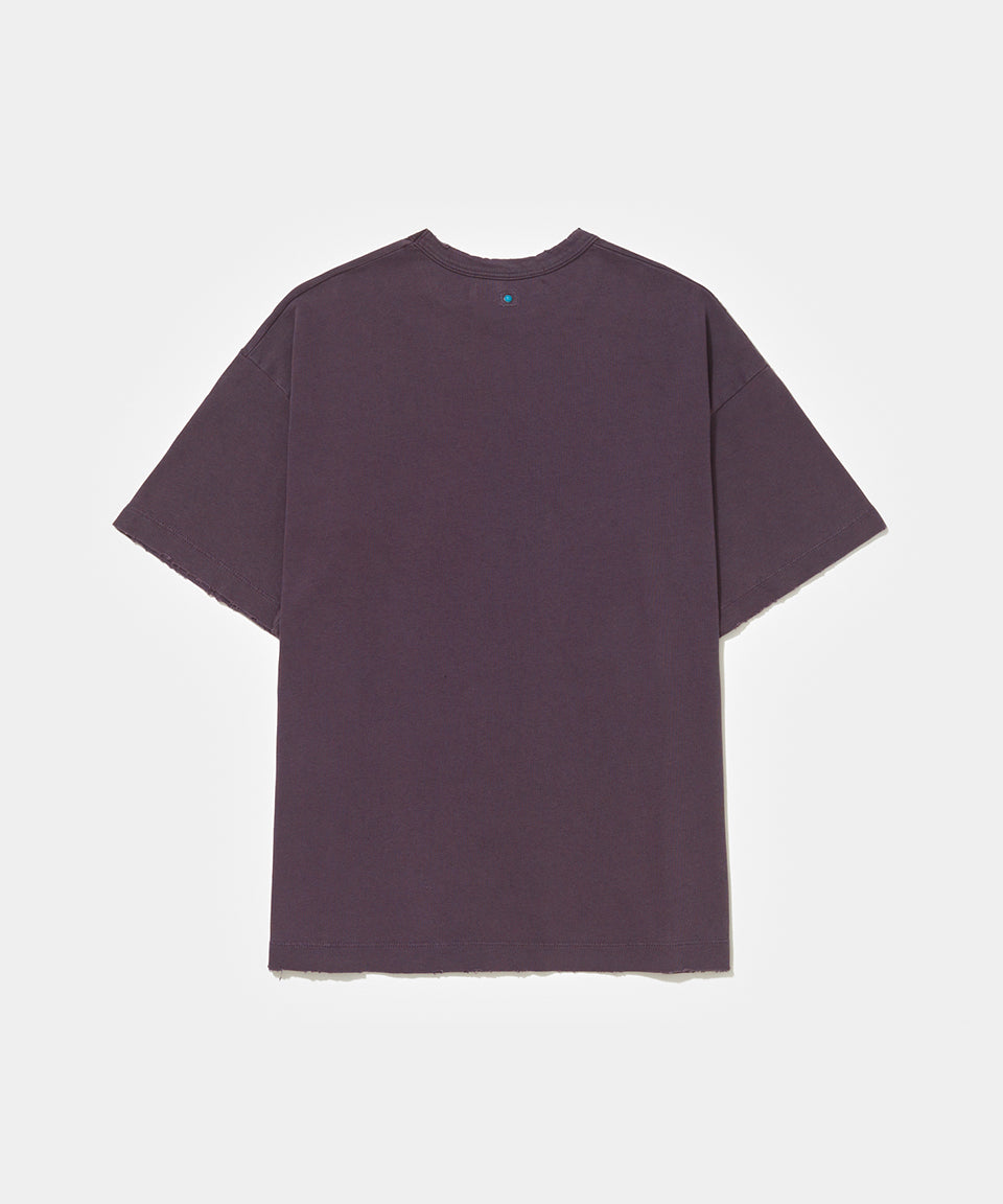 Sun Faded Basics Tee Purple