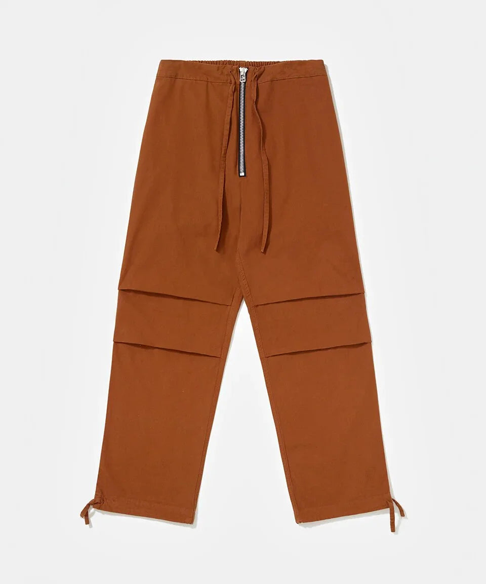 Cotton Twill Trousers Brown