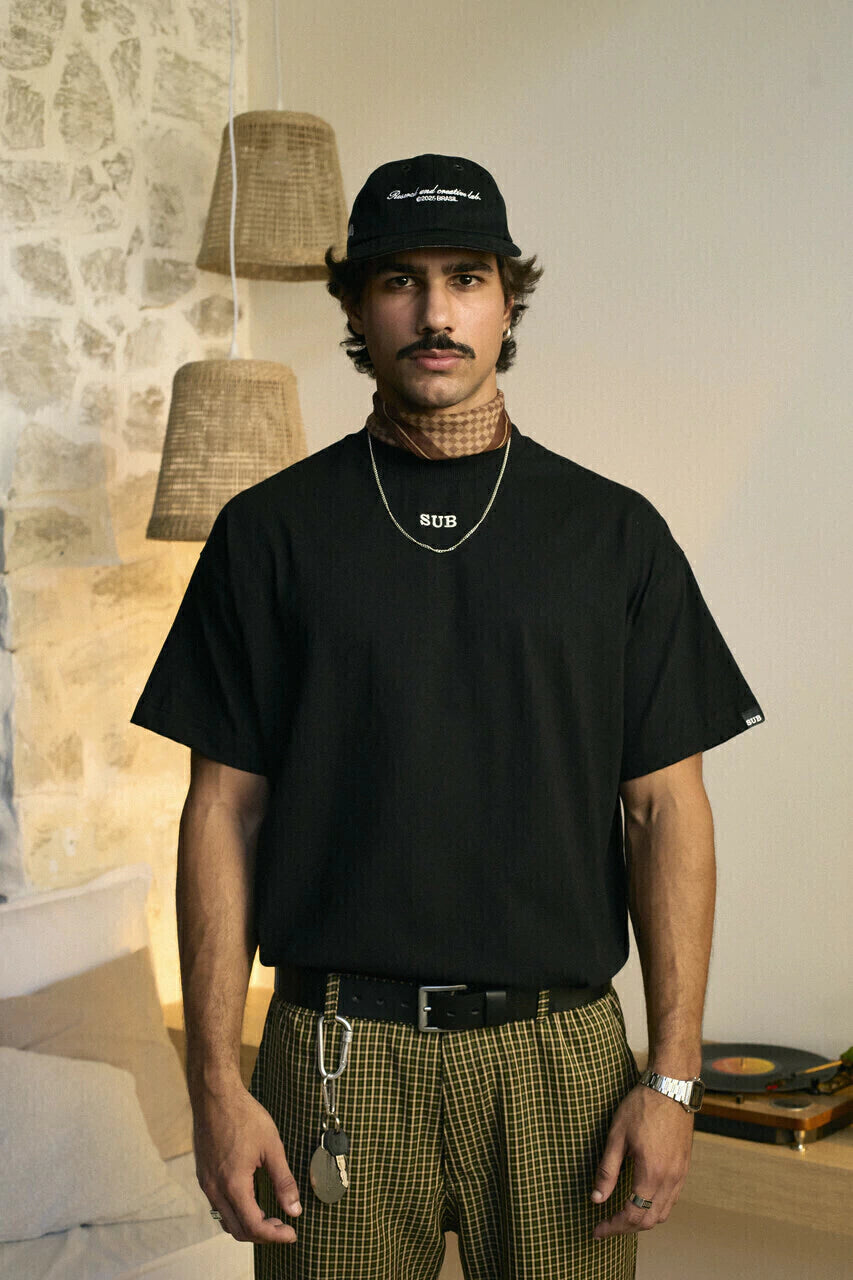 CORE LOGO BOXY TEE PRETO