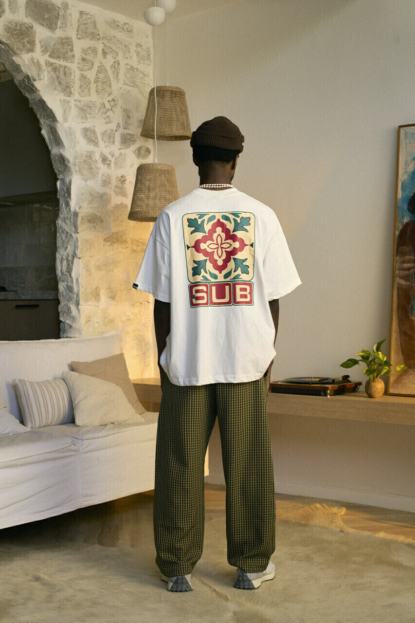 LETTER BOXY TEE OFF WHITE
