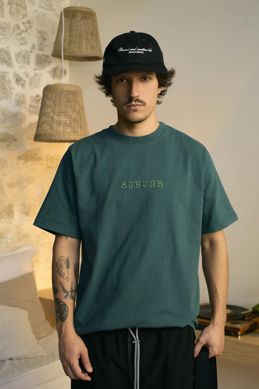 EMBROIDERY LOGO REGULAR TEE VERDE