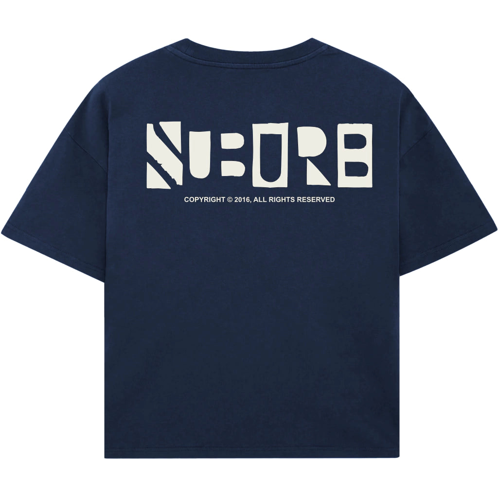 PICTOGRAM BOXY TEE AZUL MARINHO
