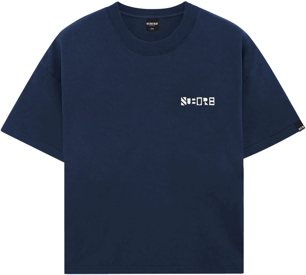 PICTOGRAM BOXY TEE AZUL MARINHO