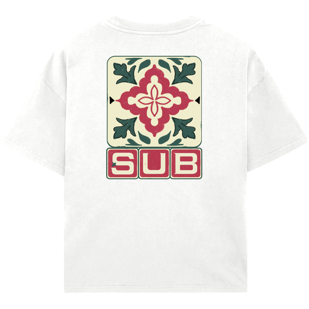 LETTER BOXY TEE OFF WHITE