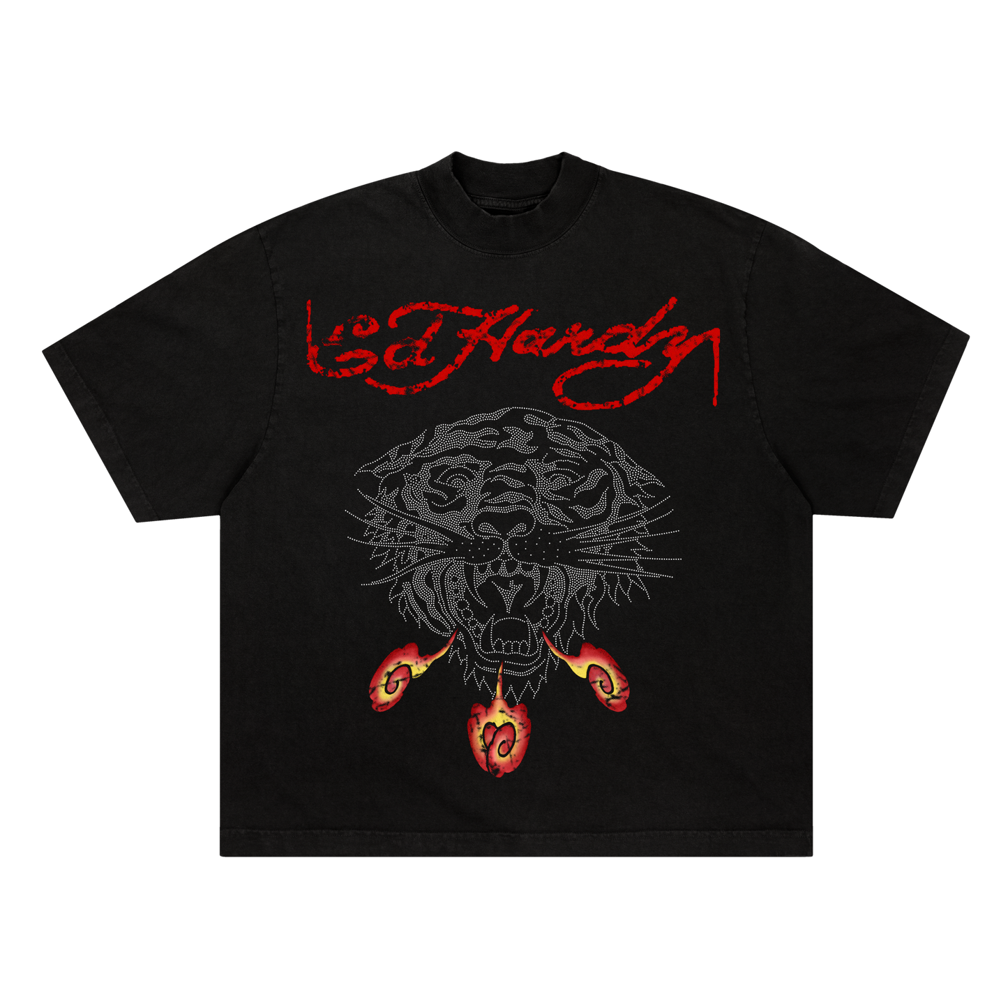 TShirt Tiger Fireball Black