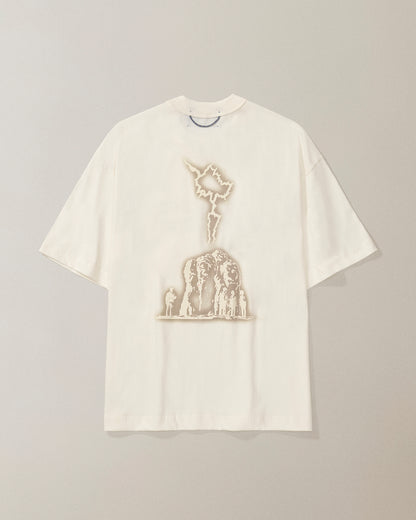 CAMISETA QC ARQUEOLOGOS BOXY OFF WHITE