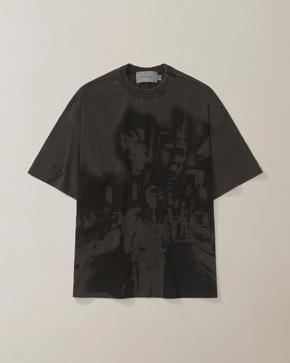 CAMISETA QC BOMBA CIDADE BOXY STONED PRETO