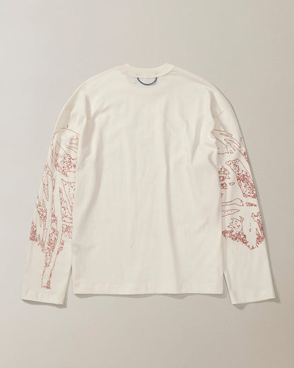 CAMISETA QC TRAMA BOXY ML OFF WHITE