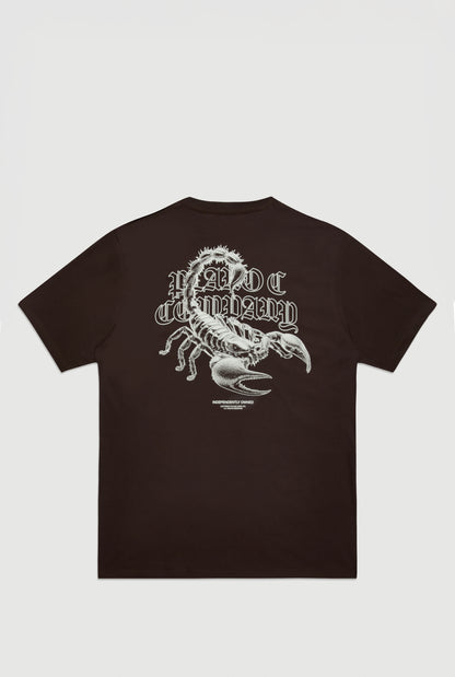 CAMISETA SCORPION MARROM