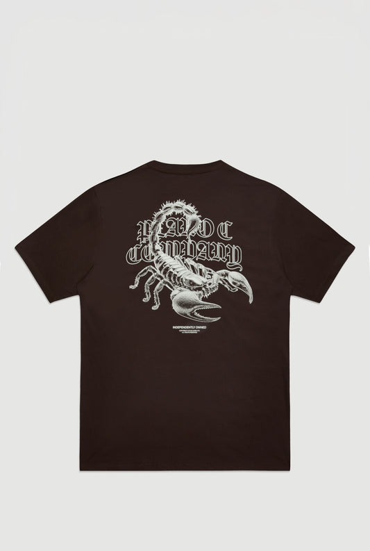 CAMISETA SCORPION MARROM