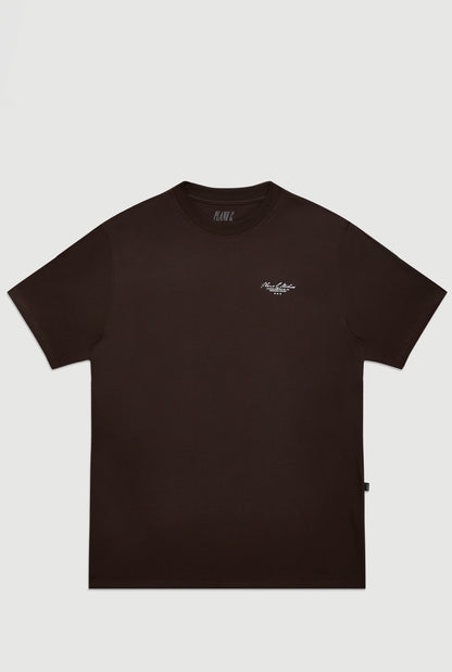 CAMISETA LE MONDE EST Á NOUS MARROM
