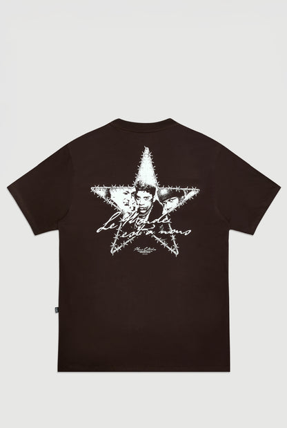 CAMISETA LE MONDE EST Á NOUS MARROM