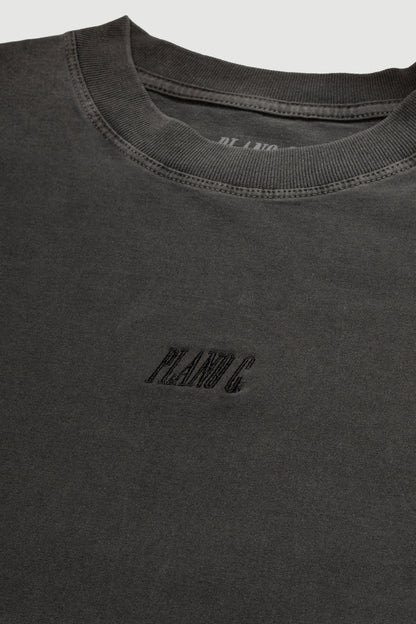 CAMISETA WASH LOGO GRAFITE