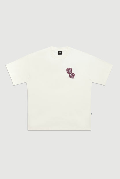 CAMISETA DICE ROLLERS  OFF WHITE
