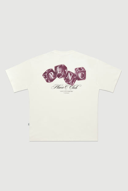 CAMISETA DICE ROLLERS  OFF WHITE