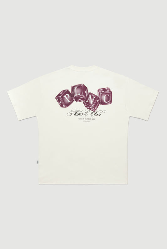 CAMISETA DICE ROLLERS  OFF WHITE