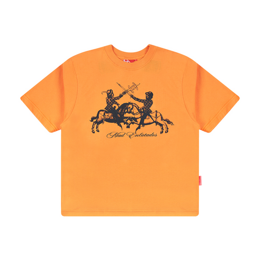 CAMISETA BATALHA DE GRIFE  LARANJA