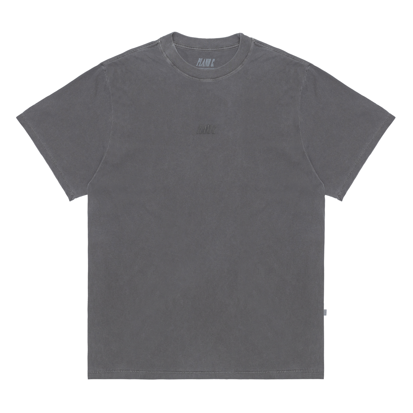 CAMISETA WASH LOGO CINZA