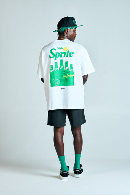 CAMISETA HUGE APPROVE X SPRITE BOTTLES OFF WHITE