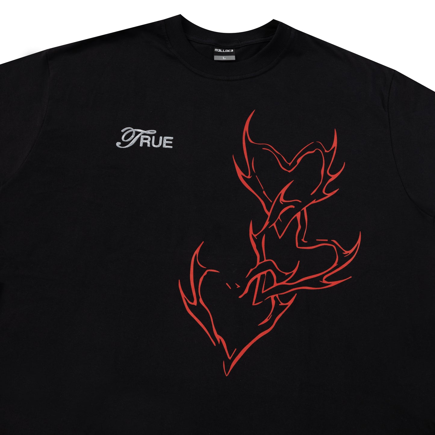TEE TRUE "LOVED" BLACK