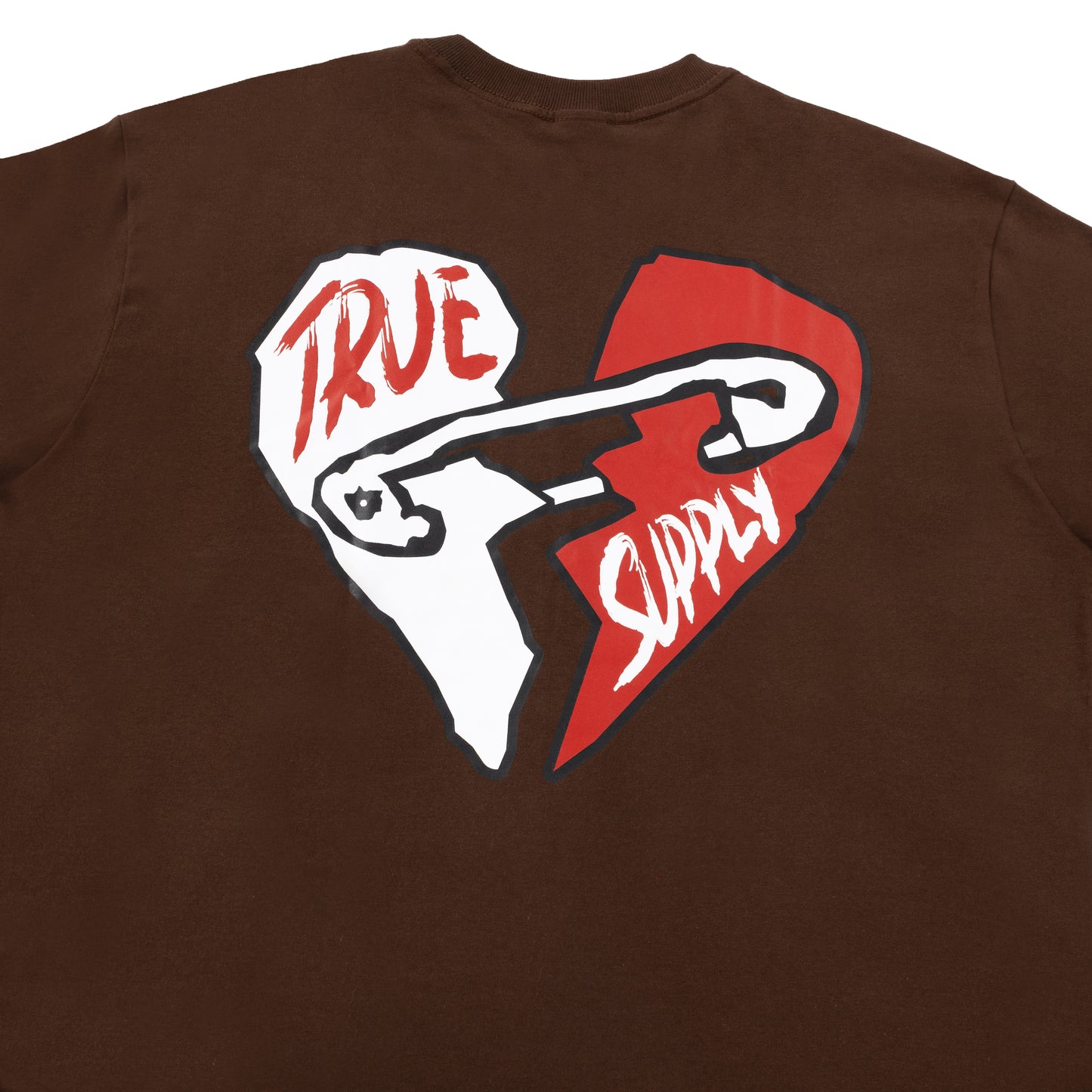 TEE TRUE "BROKEN" MARROM