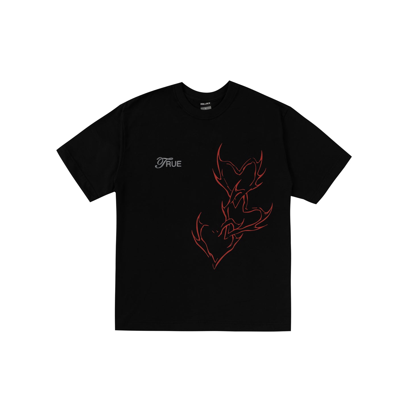 TEE TRUE "LOVED" BLACK