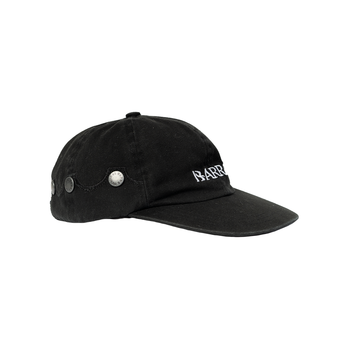 Bone Six Panel Barra Logo Preto