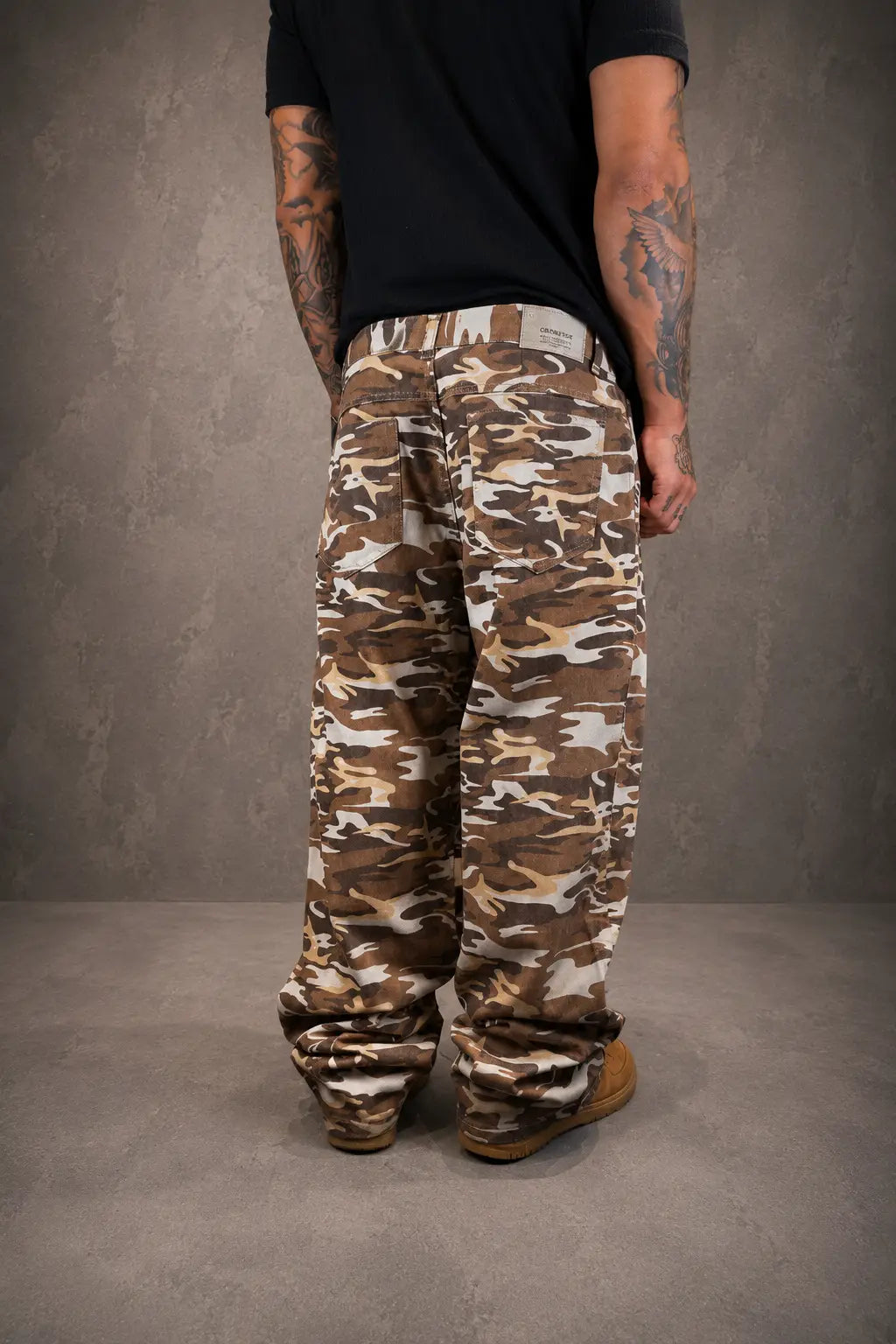 Calça Baggy Camuflada Brown