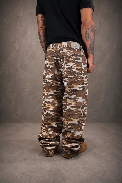 Calça Baggy Camuflada Brown