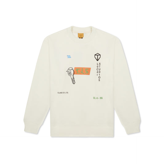CREWNECK "CONTAINER" OFF-WHITE